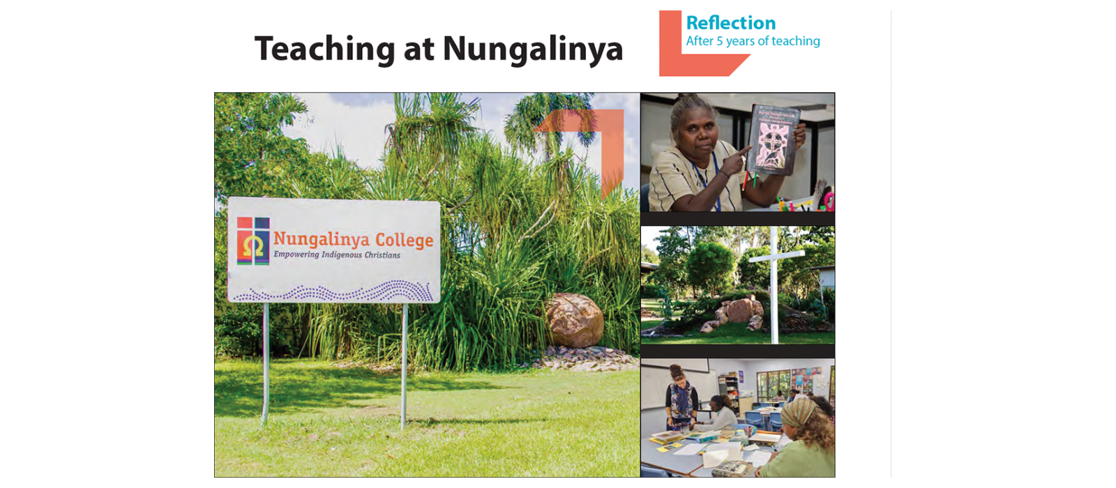 Teaching at Nungalinya